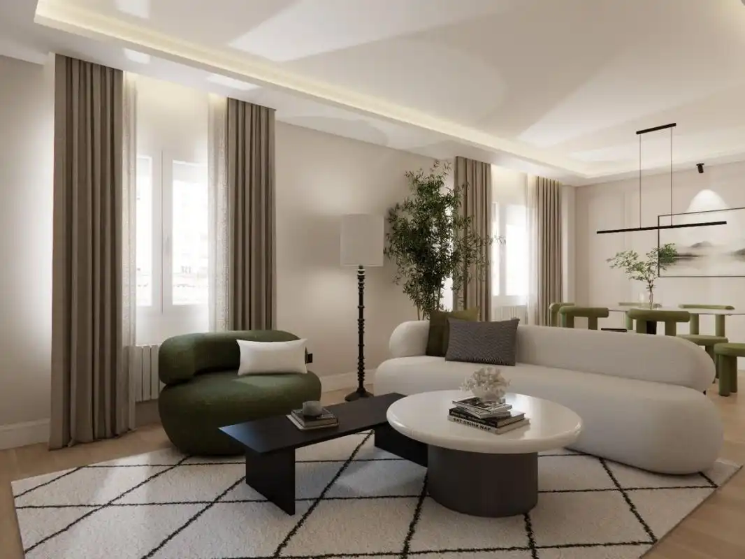 Sala de estar de Piso en venta en Madrid con Aire acondicionado, Calefacción y Amueblado