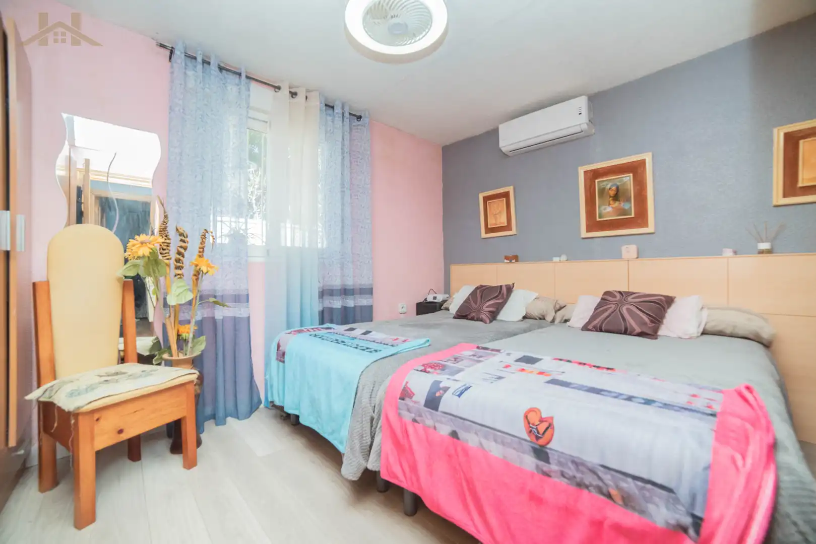 Bedroom of Houses for sale in Santa Cruz del Retamar  with Air Conditioner, Heating and Private garden
