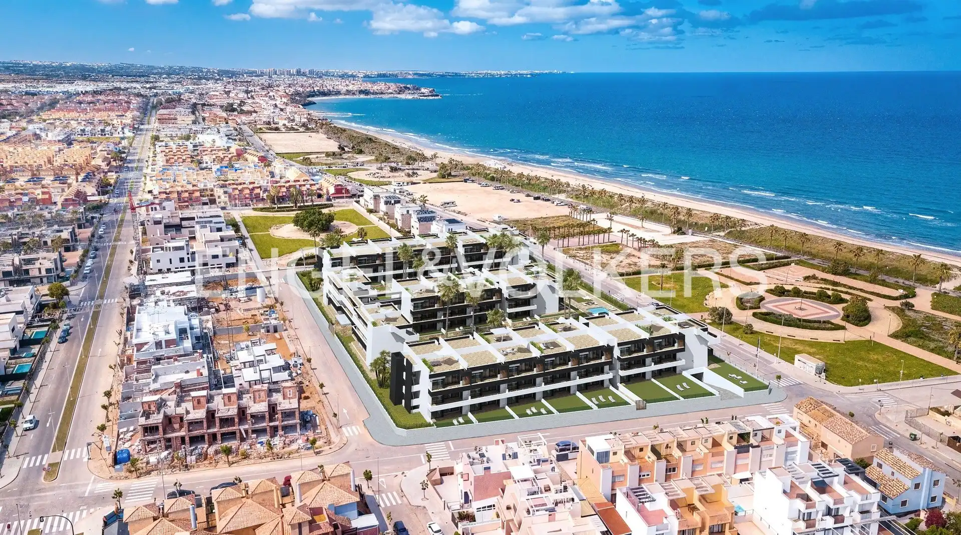Exterior view of Flat for sale in Pilar de la Horadada  with Air Conditioner, Heating and Private garden