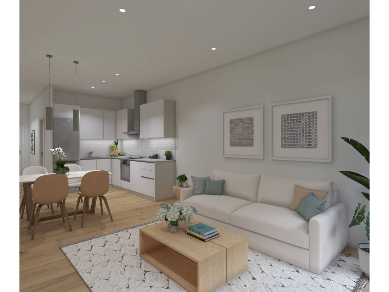 Living room of Flat for sale in Cardedeu  with Heating, Private garden and Parquet flooring