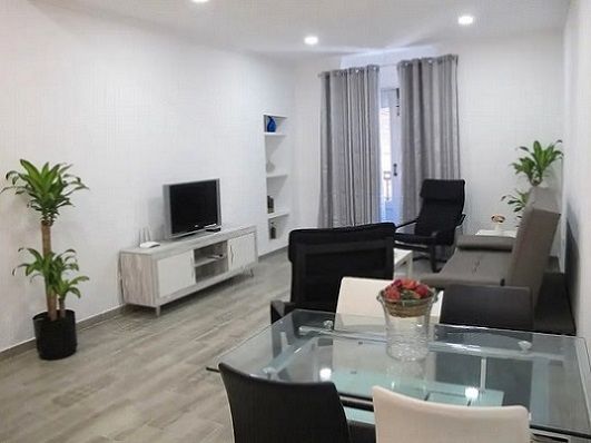 Living room of Apartment to rent in Alicante / Alacant  with Air Conditioner, Heating and Parquet flooring