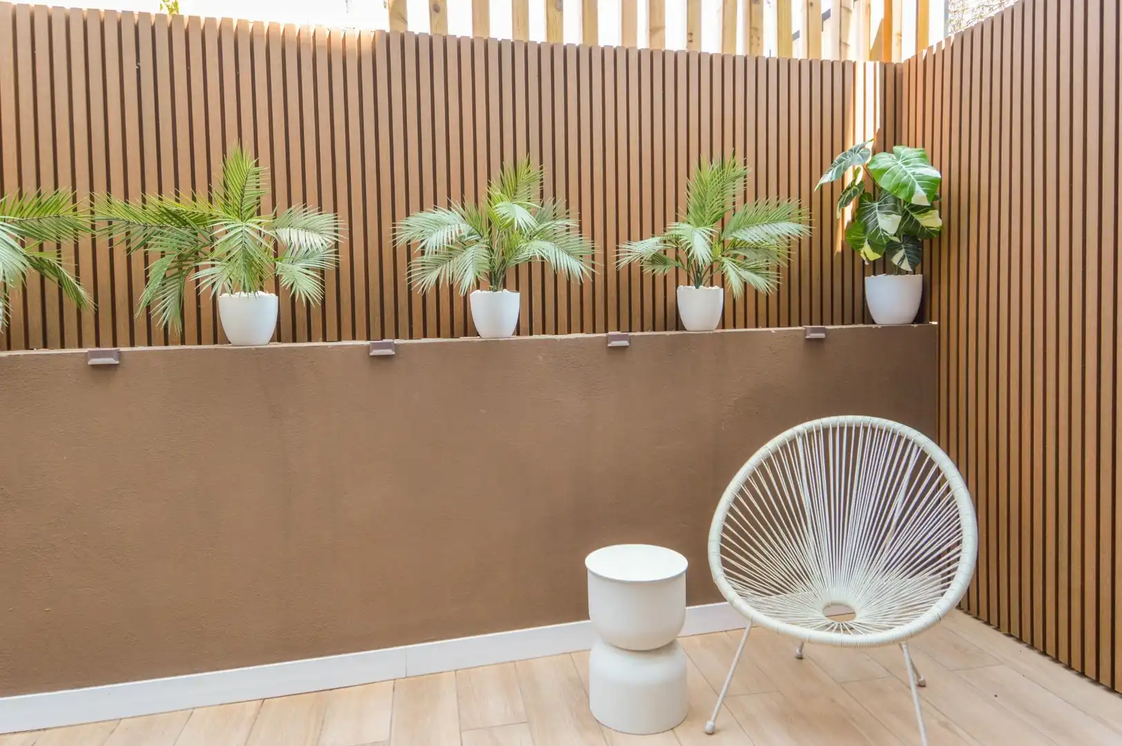 Terrassa de Apartament de lloguer en Mogán amb Aire condicionat, Jardí privat i Terrassa
