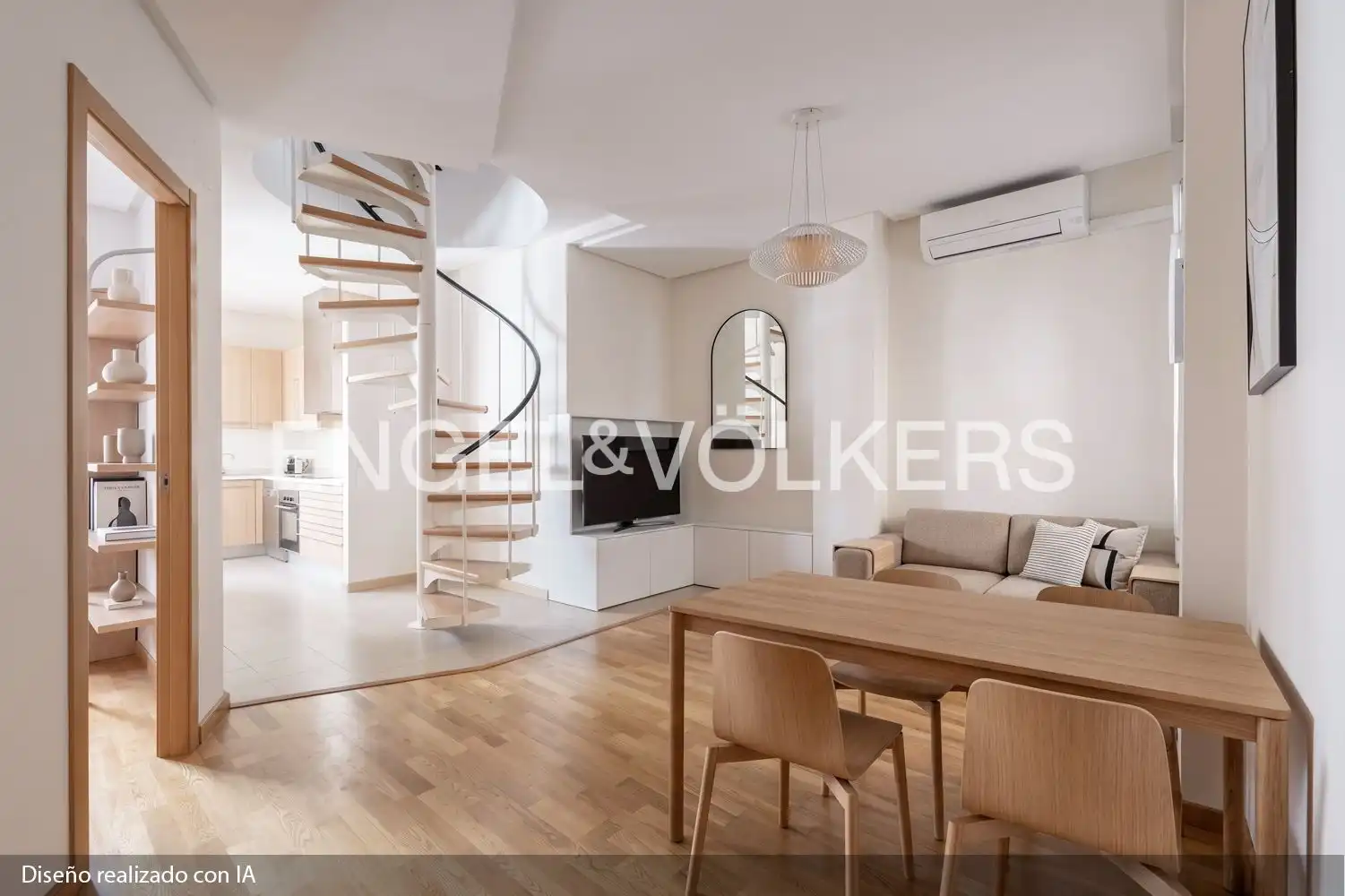 Sala de estar de Dúplex en venta en Valencia con Aire acondicionado, Calefacción y Parquet