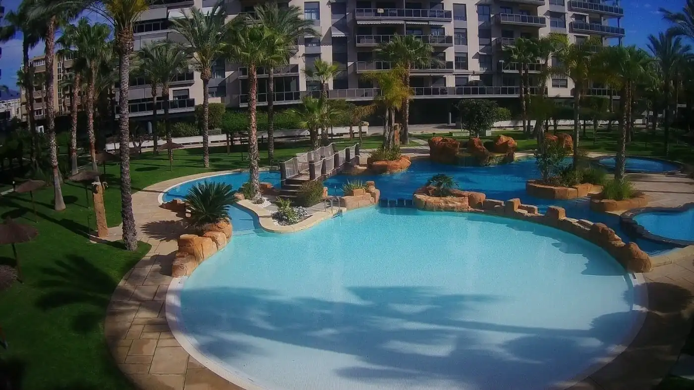 Swimming pool of Flat for rent in Alicante / Alacant  with Air Conditioner, Heating and Terrace