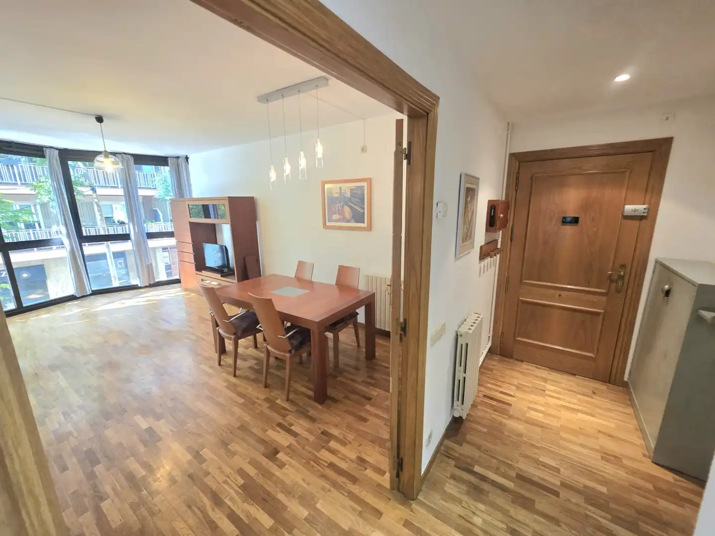 Comedor de Piso de alquiler en Sabadell con Calefacción, Parquet y Amueblado