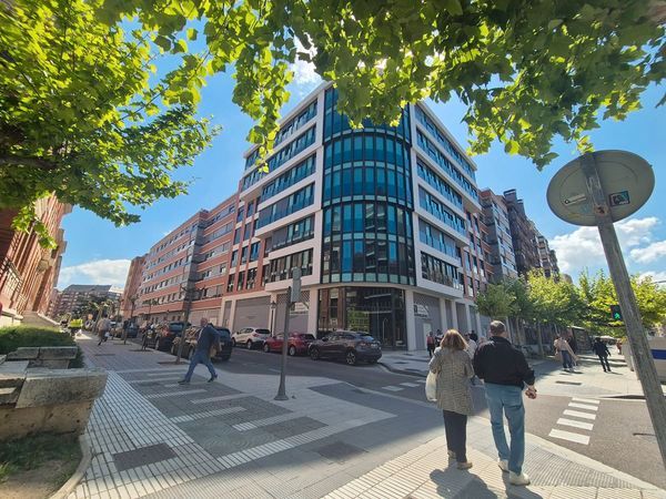 Exterior view of Flat for sale in Palencia Capital  with Heating, Private garden and Storage room