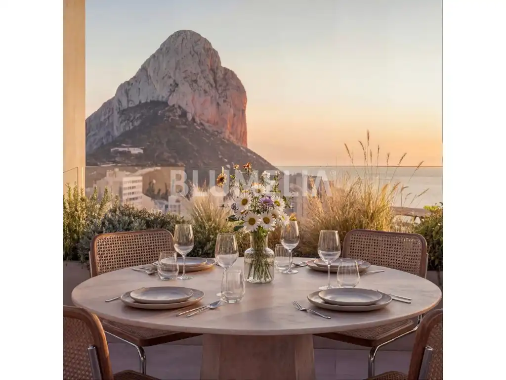 Apartamento en venta en Calpe / Calp con Aire acondicionado, Calefacción y Jardín privado