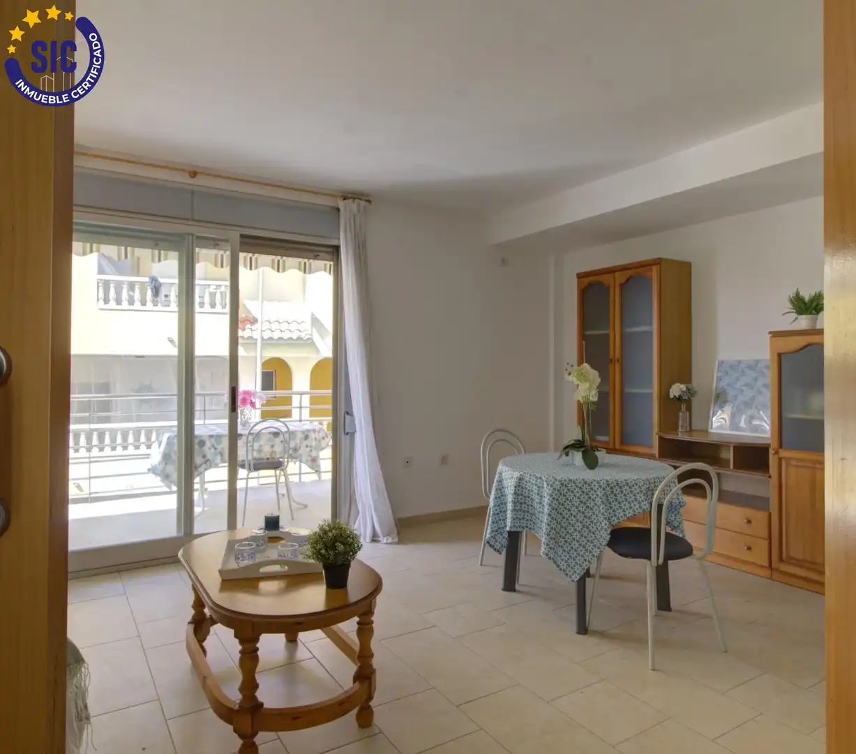 Comedor de Casa adosada en venta en Chilches / Xilxes con Jardín privado, Terraza y Amueblado
