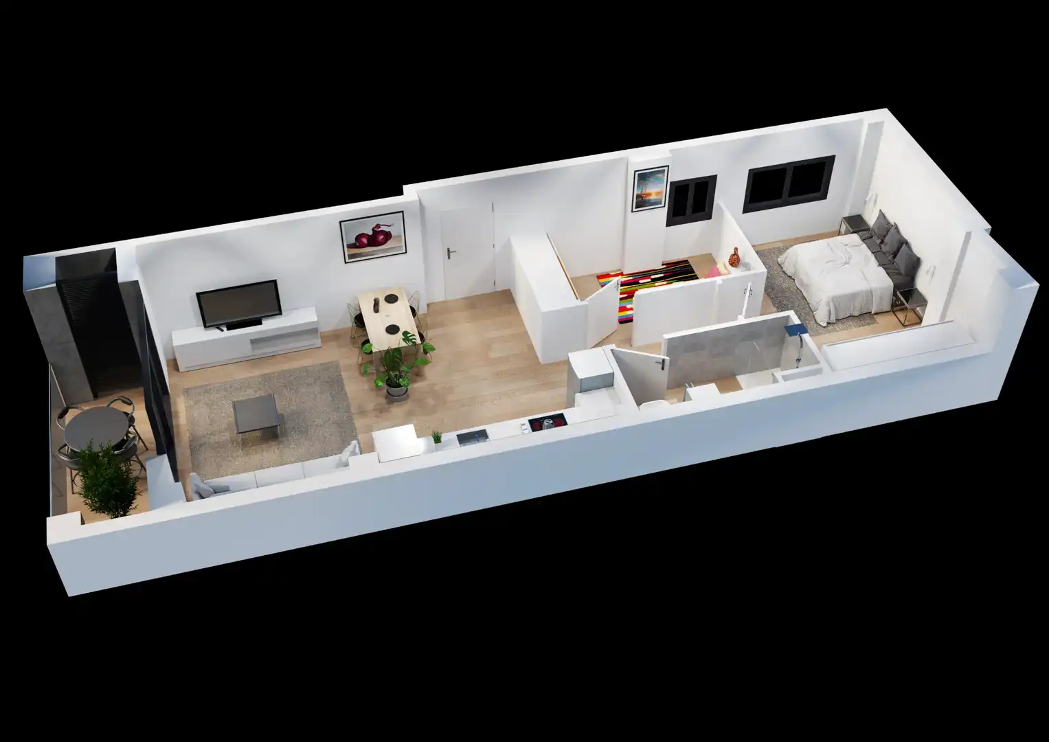 Piano terra di nuova costruzione con terrazza in vendita a Carrer de Cervantes