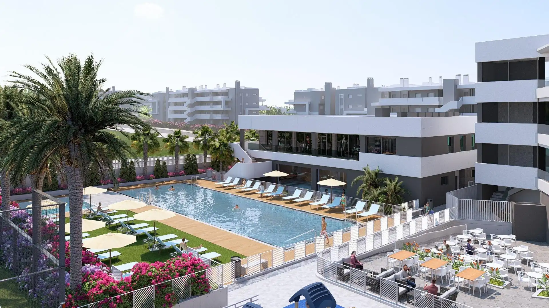 Swimming pool of Apartments for sale in Torrevieja  with Terrace, Storage room and Jacuzzi
