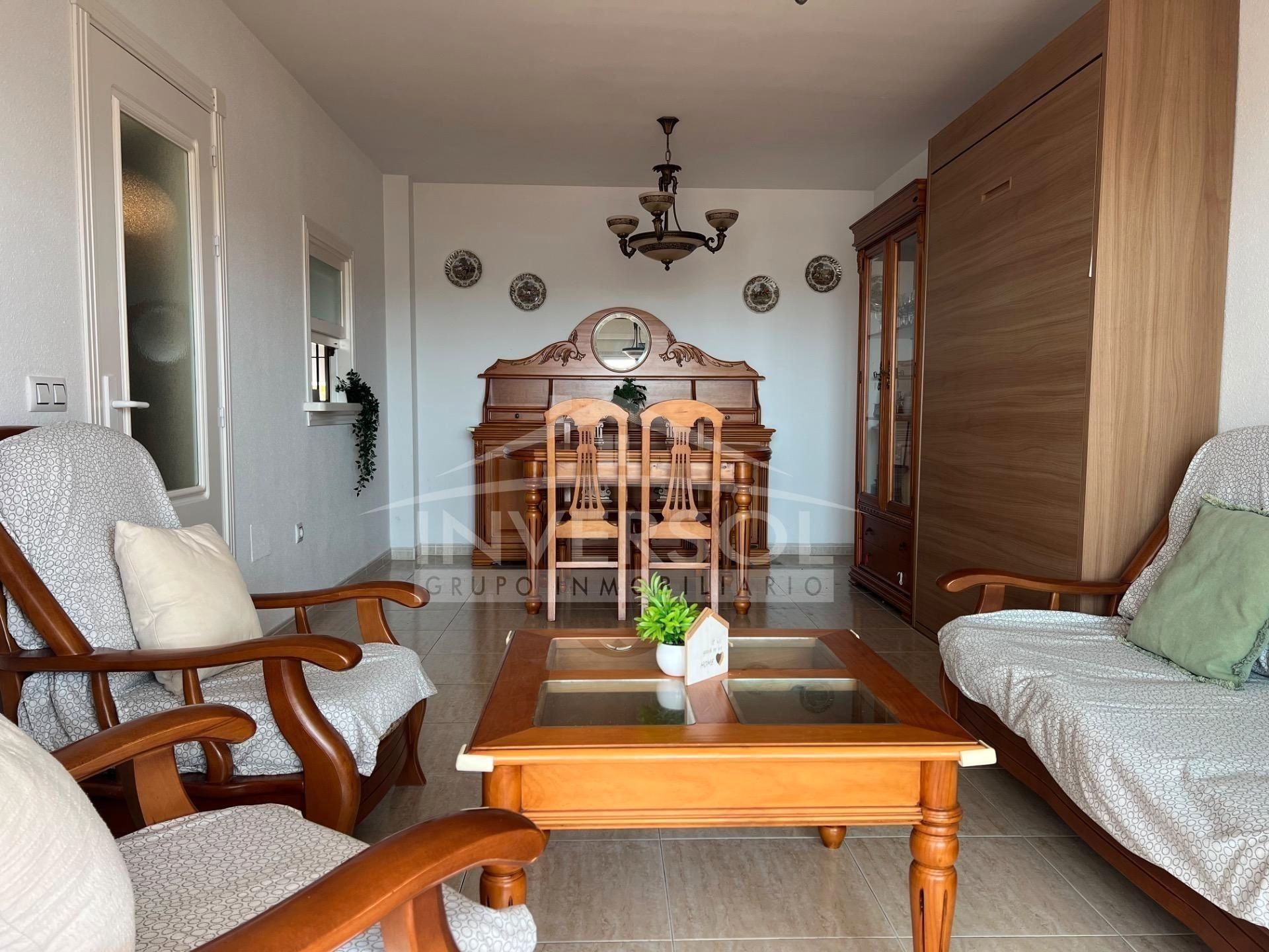 Living room of Flat for sale in El Ejido  with Terrace, Furnished and Oven