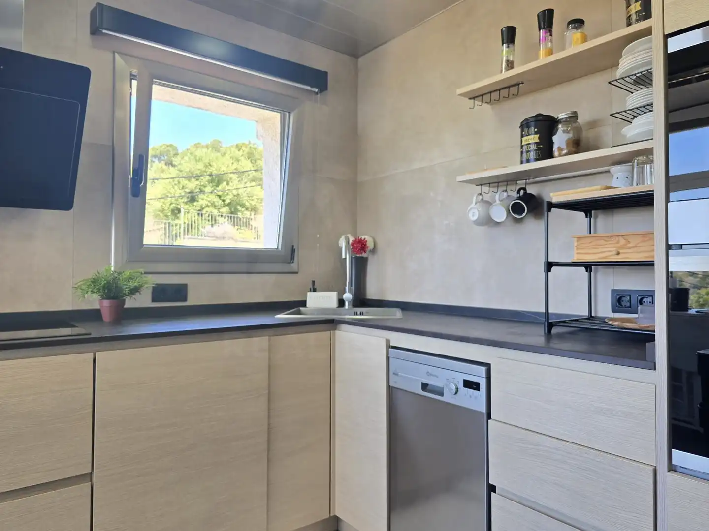 Kitchen of Flat for rent in Calafell  with Heating and Swimming Pool