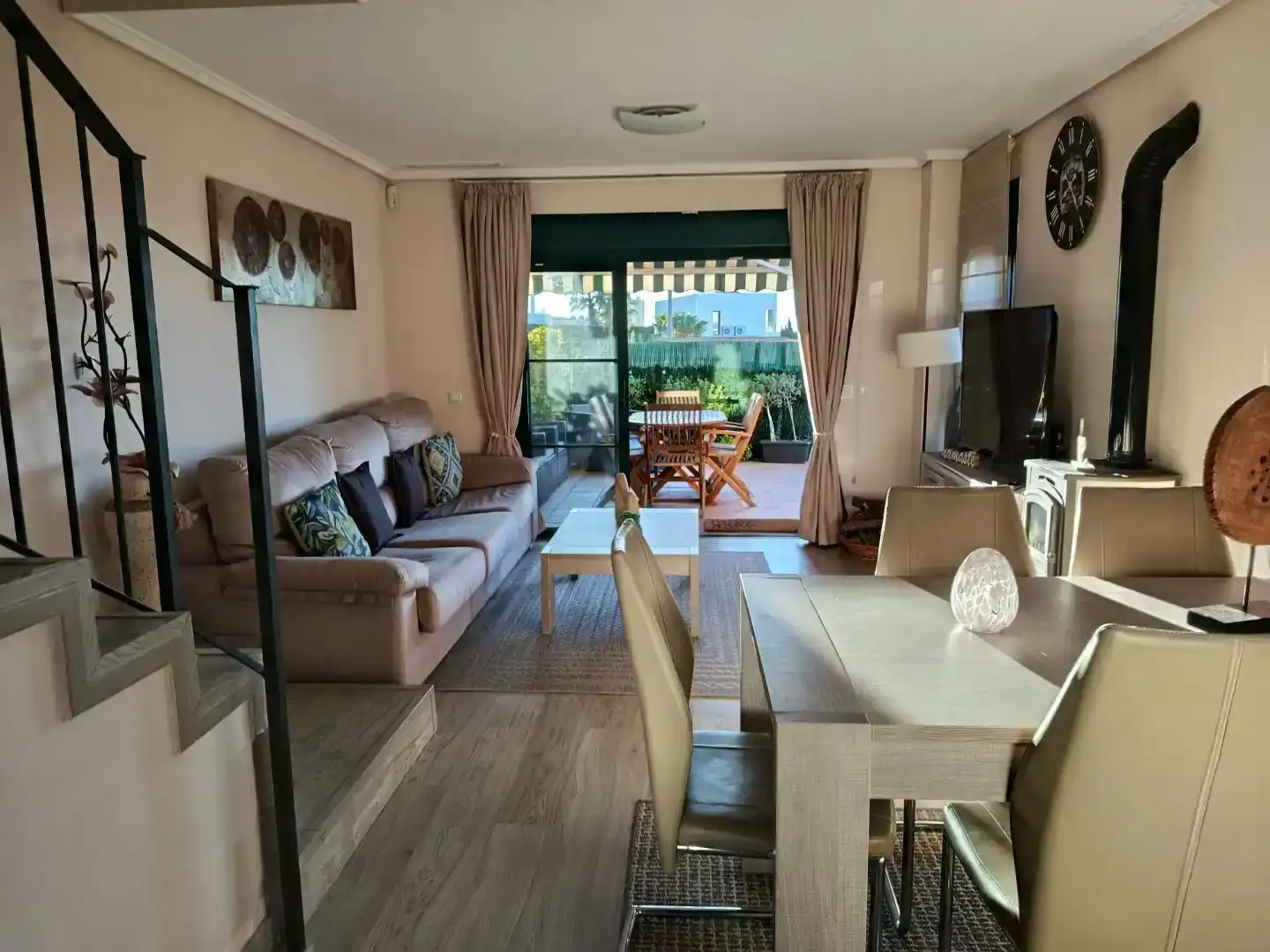 Sala d'estar de Pis en venda en Finestrat amb Aire condicionat, Piscina i Balcó