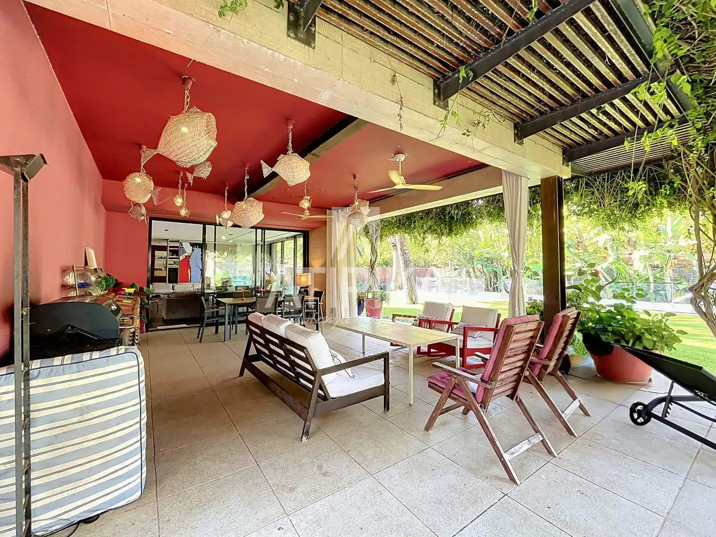 Terrassa de Casa o xalet de lloguer en Sitges amb Aire condicionat, Terrassa i Piscina