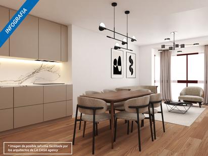Dining room of Flat for sale in  Madrid Capital  with Heating, Terrace and Balcony