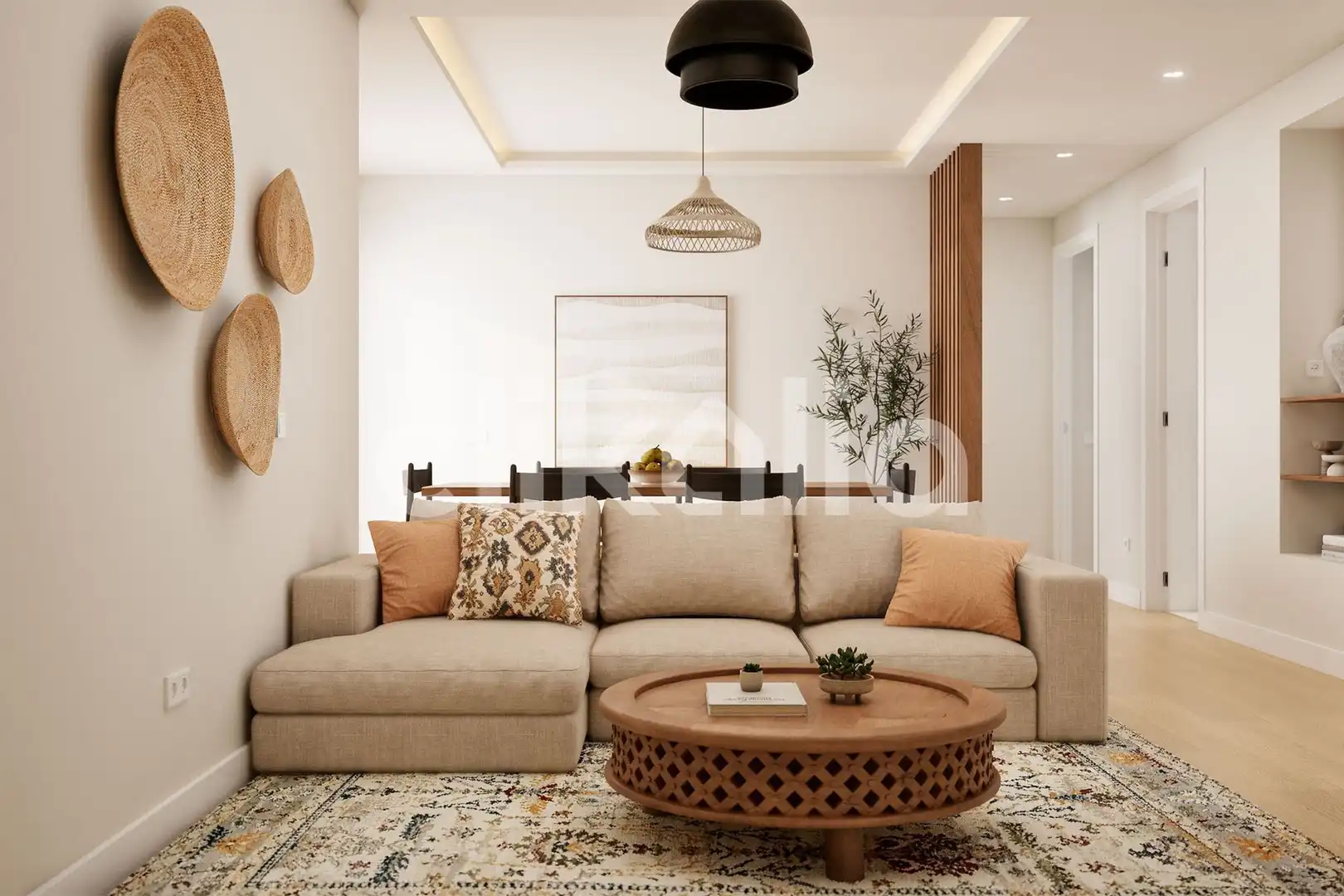 Living room of Flat for sale in Sevilla  with Air Conditioner, Private garden and Terrace