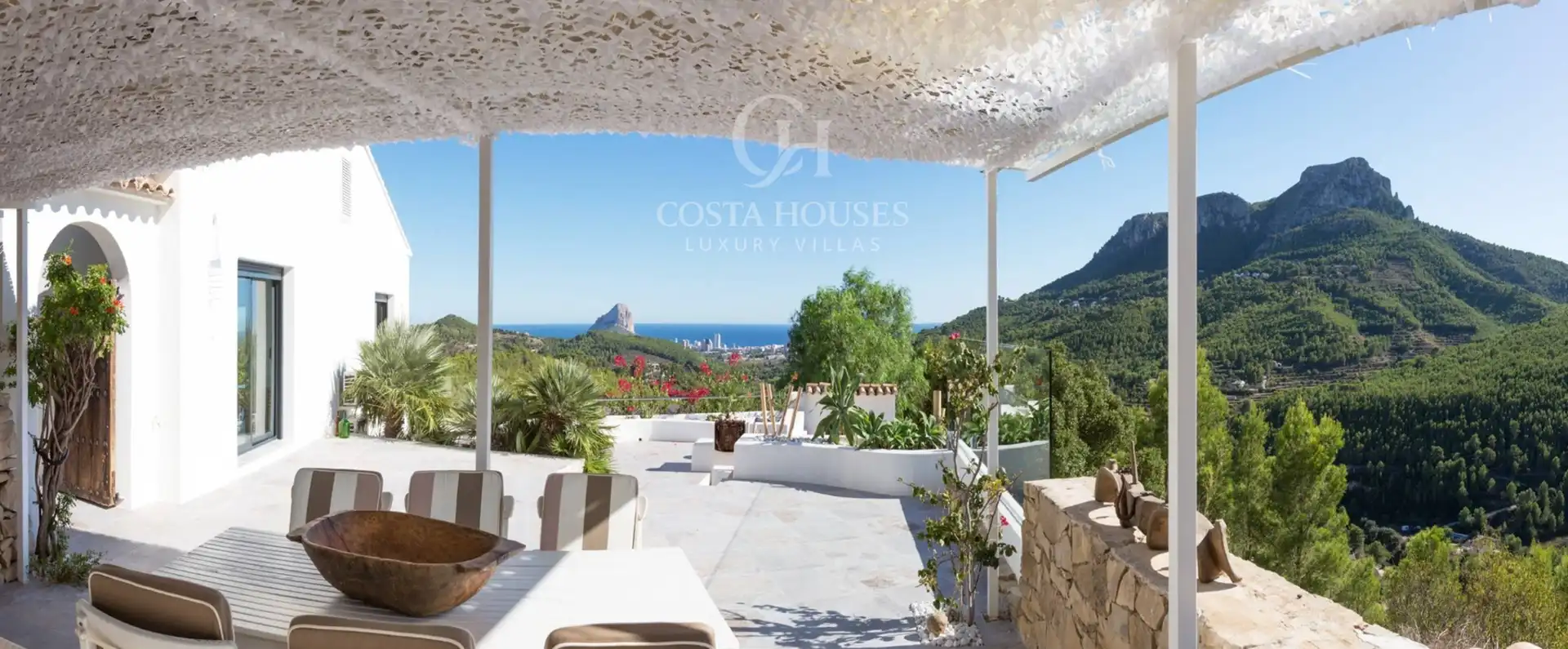 Terraza de Casa o chalet en venta en Benissa con Aire acondicionado, Calefacción y Jardín privado