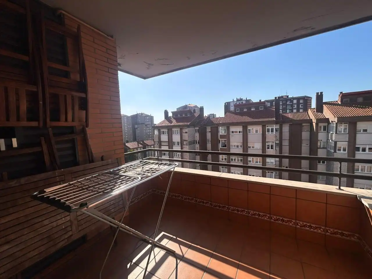 Balcony of Flat for rent in Gijón   with Heating, Terrace and Storage room