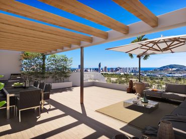 Penthouse mit Pool zum Verkauf in Balcón de Finestrat - Terra Marina