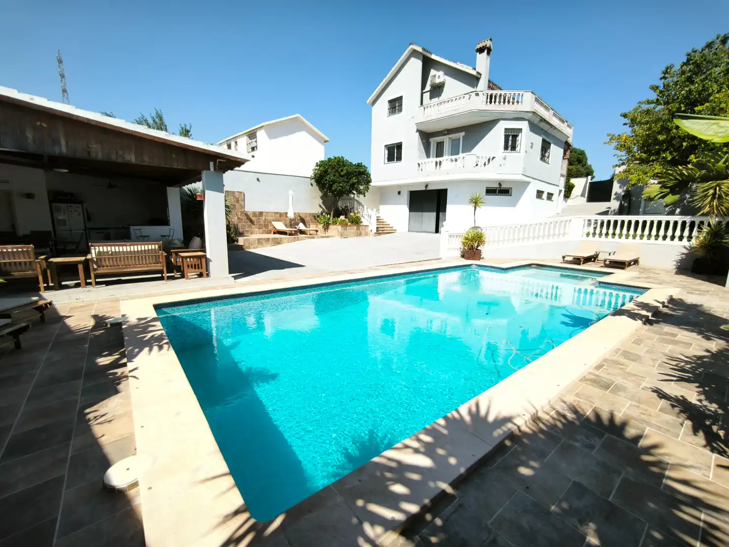 Schwimmbecken von Haus oder Chalet zum Verkauf in San Roque mit Klimaanlage, Terrasse und Schwimmbad