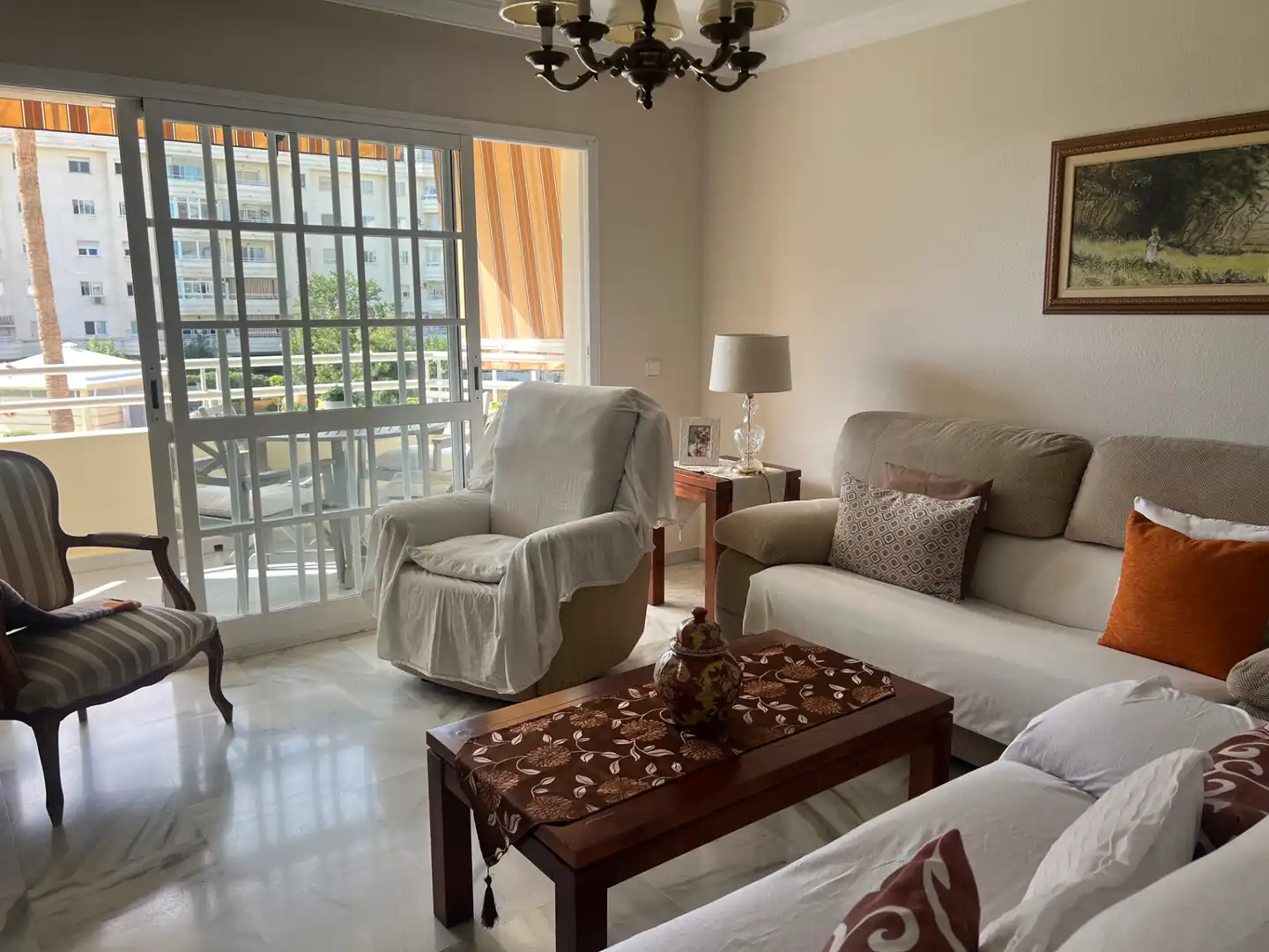 Living room of Flat for sale in Málaga  with Terrace and Community pool
