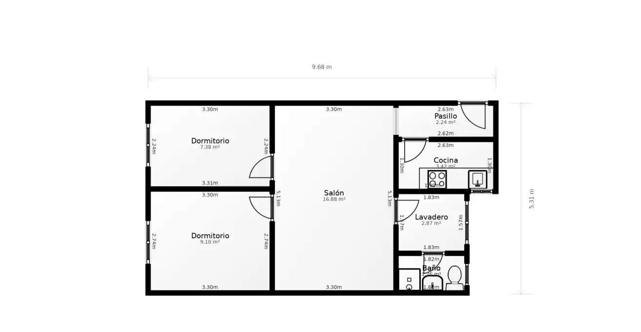 Piso en venta en L'Hospitalet de Llobregat con Parquet