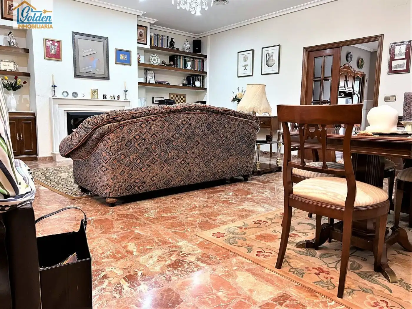 Sala d'estar de Casa o xalet en venda en Don Benito amb Aire condicionat, Jardí privat i Terrassa