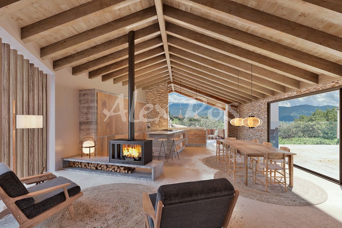 Sala d'estar de Casa o xalet en venda en Bolvir amb Jardí privat, Terrassa i Traster