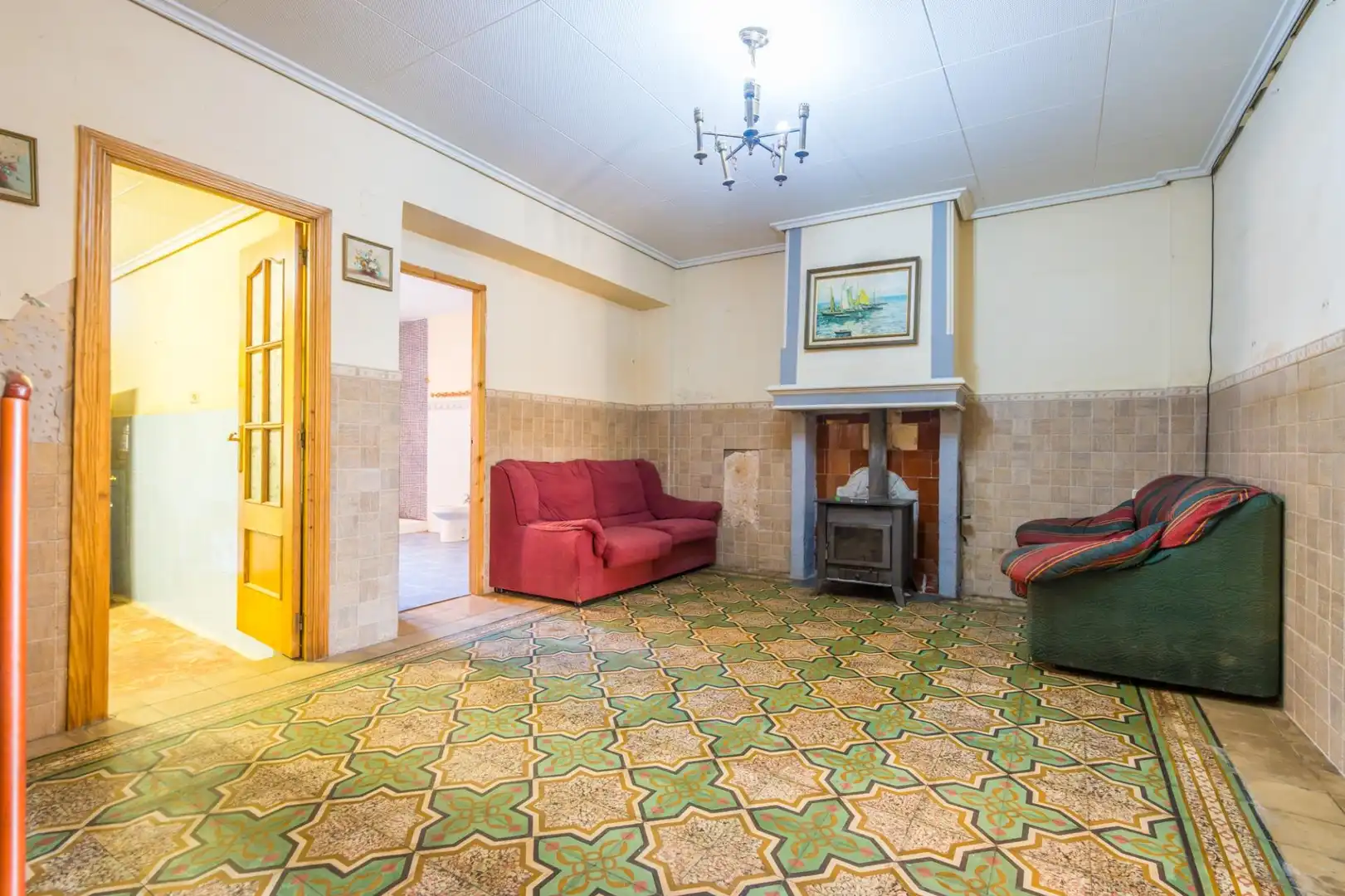 Sala d'estar de Casa o xalet en venda en Requena, Valencia