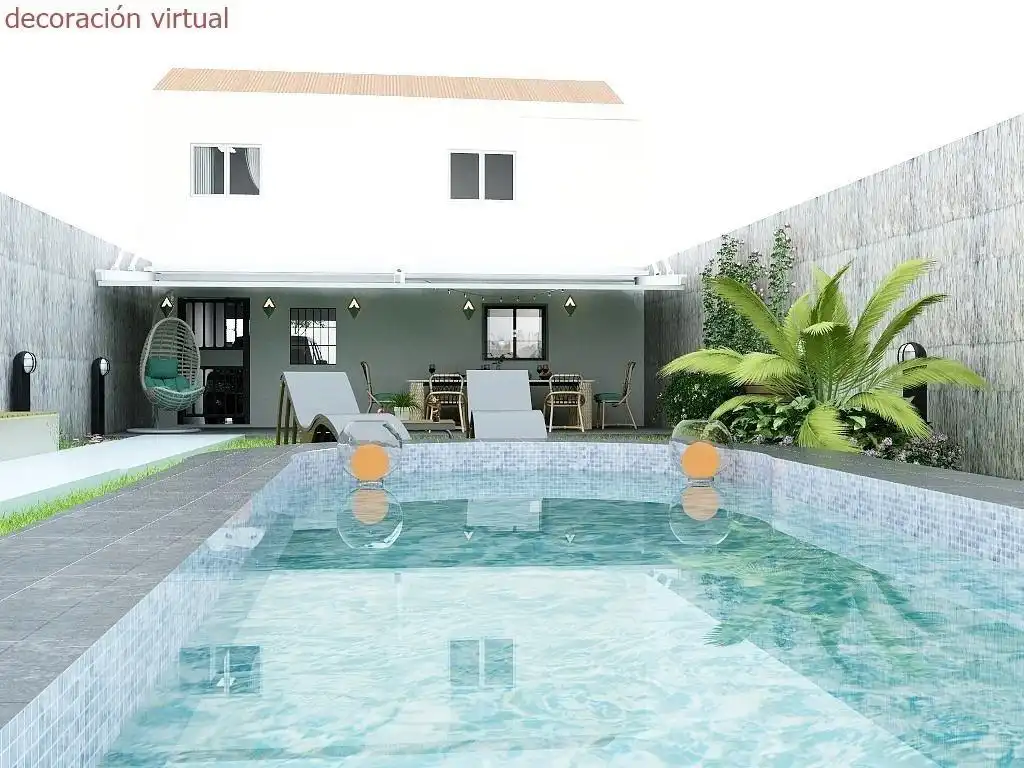 Swimming pool of Houses for sale in Catoira  with Heating and Furnished