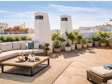 Attico con balcone in vendita a Calle CARIDAD 6