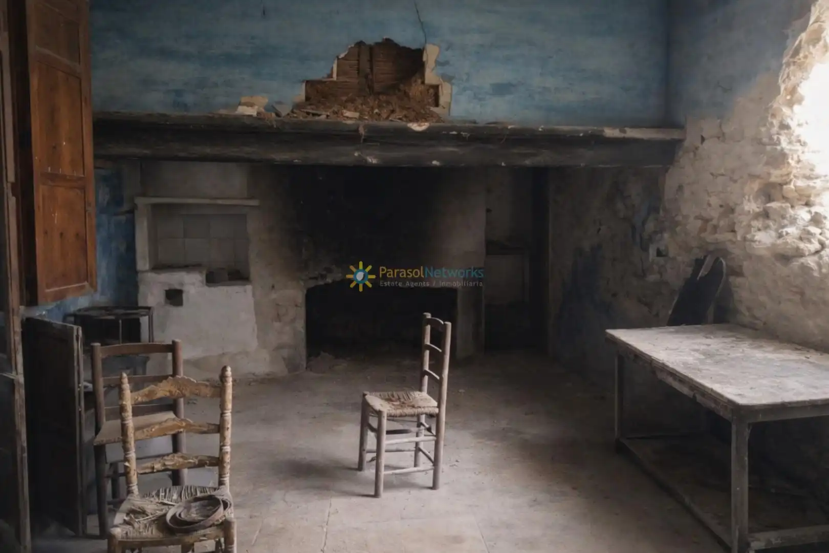 Cocina de Finca rústica en venta en Albaida con Terraza