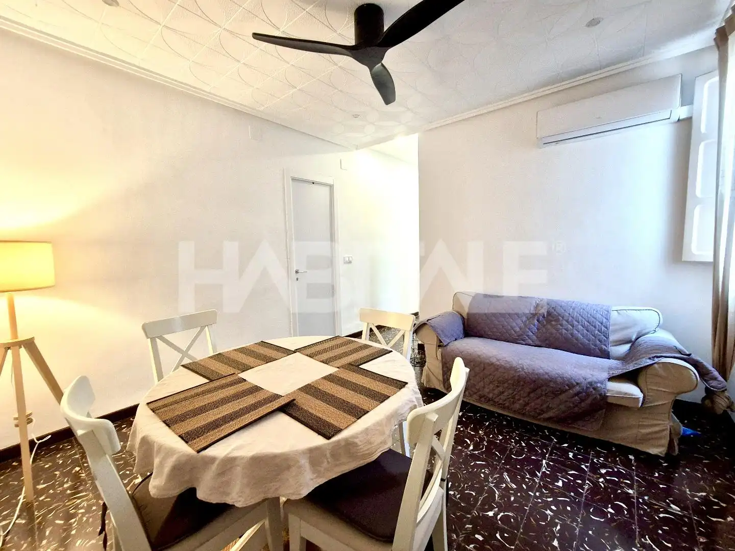 Wohnzimmer von Wohnung zur untervermieten in Valencia mit Möbliert