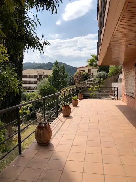 Terrassa de Casa o xalet en venda en La Palma de Cervelló amb Aire condicionat, Calefacció i Jardí privat