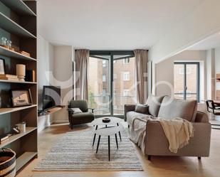 Sala d'estar de Apartament de lloguer en  Barcelona Capital amb Aire condicionat i Balcó