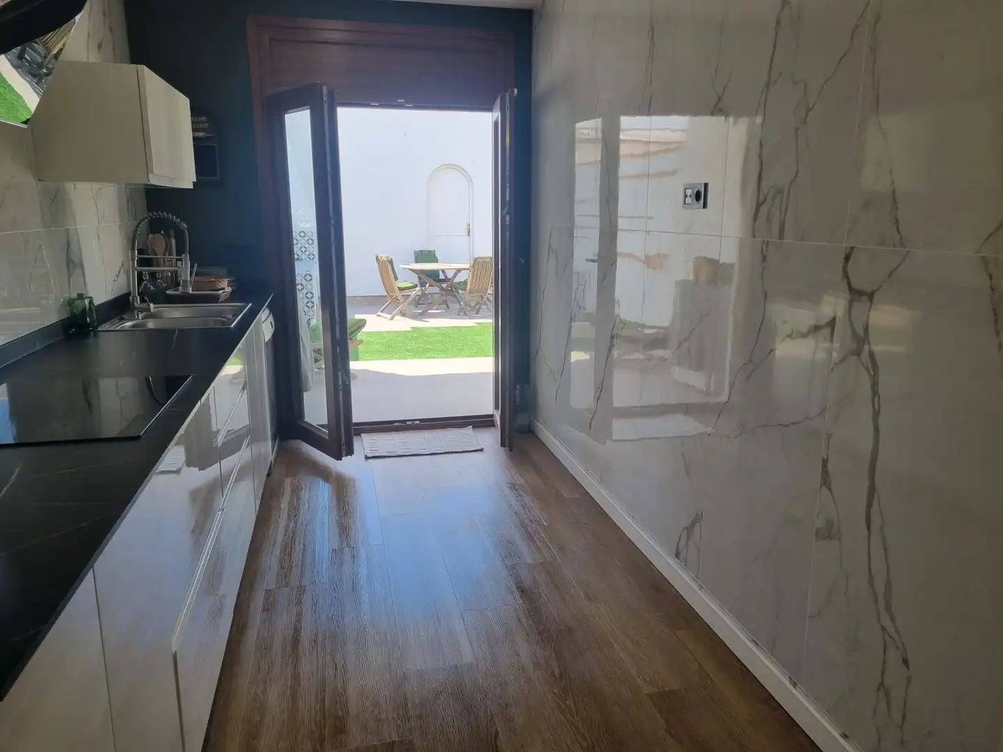 Cocina de Casa adosada en venta en Mont-roig del Camp con Aire acondicionado, Calefacción y Jardín privado