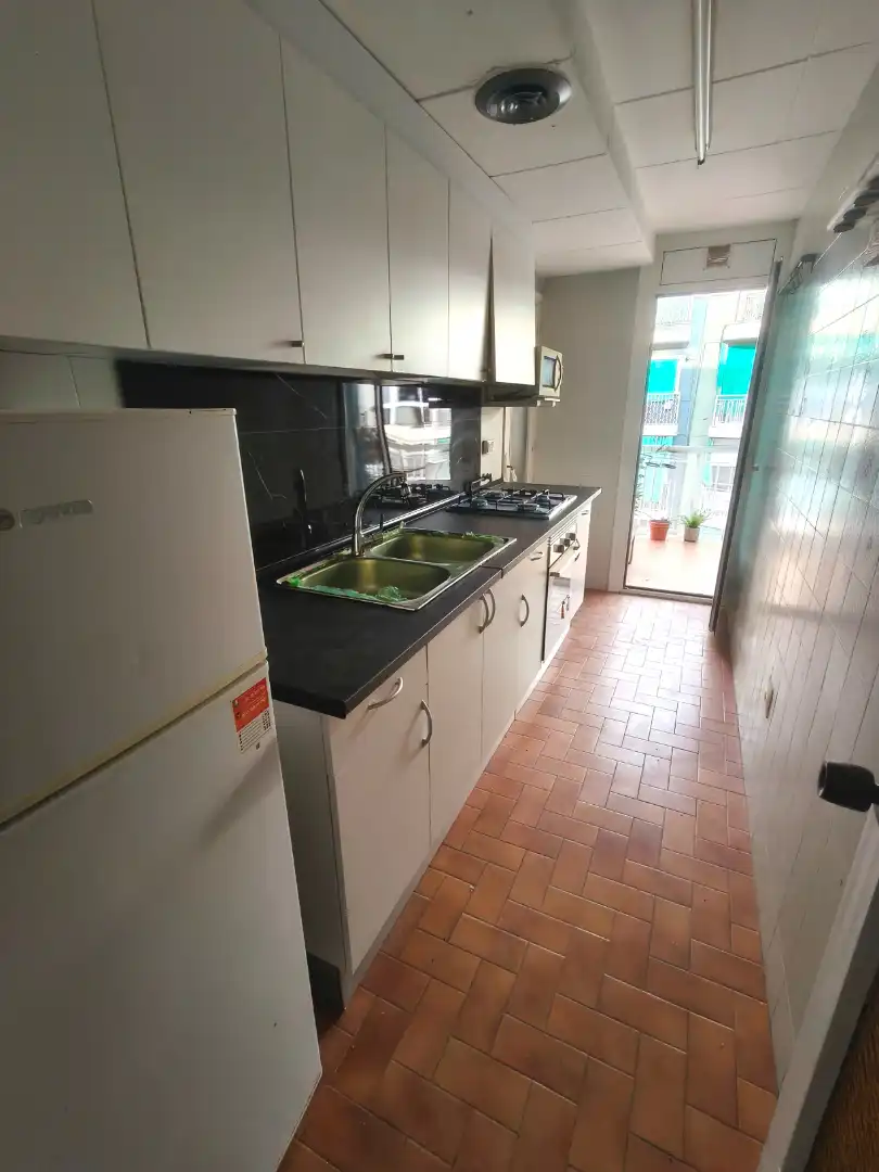 Kitchen of Flat for sale in Pineda de Mar  with Parquet flooring, Terrace and Furnished