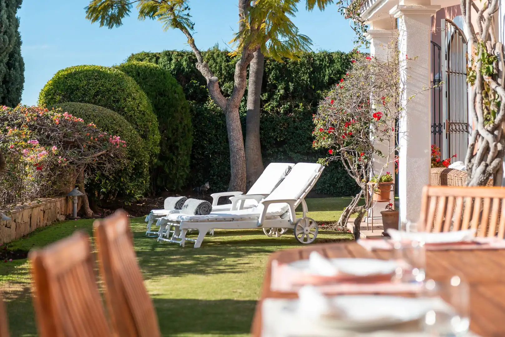 Jardín de Casa o chalet de alquiler en Estepona con Aire acondicionado, Jardín privado y Terraza
