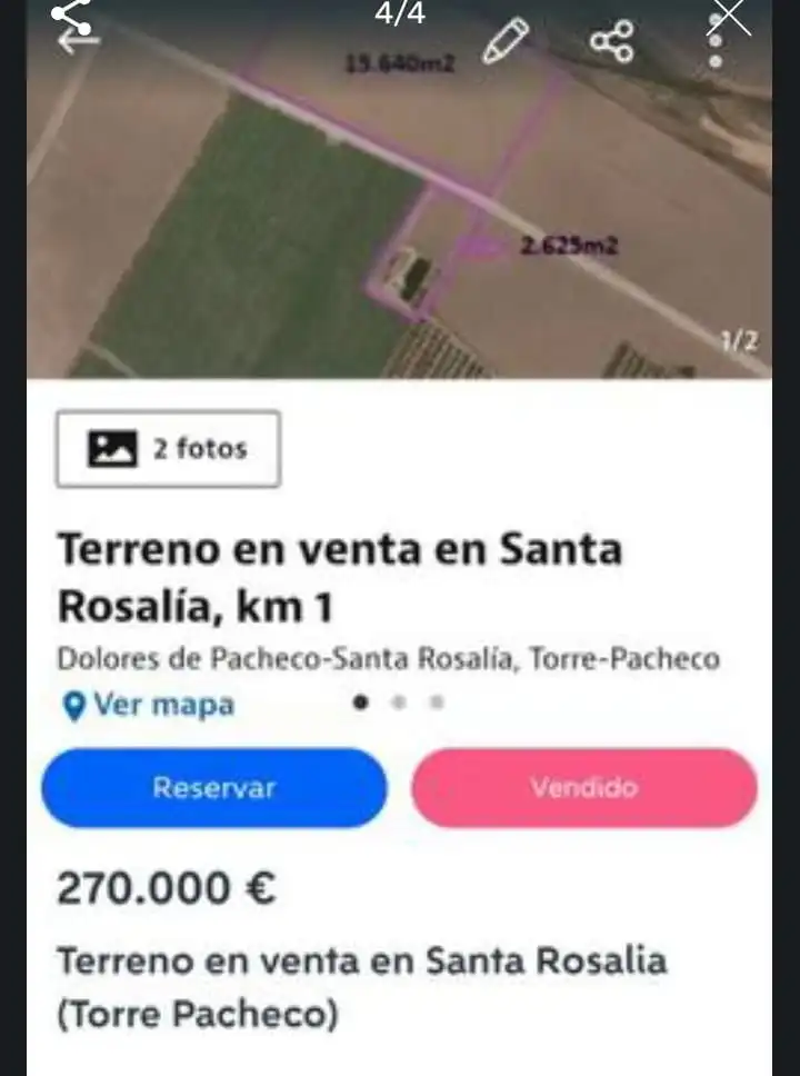 Terreno rustico in vendita a Mar Menor Golf, imagen 2
