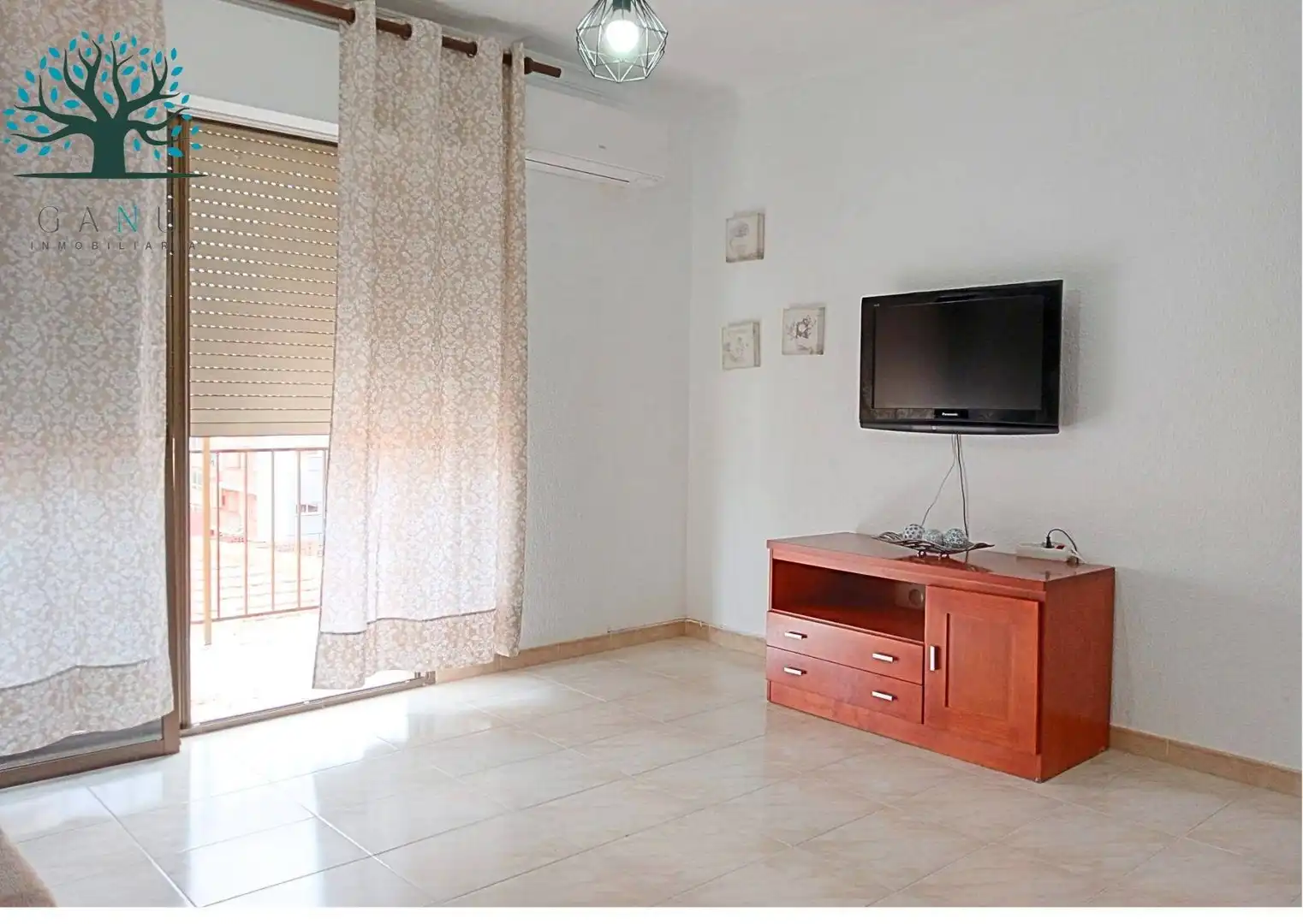 Sala de estar de Piso en venta en Mazarrón con Aire acondicionado, Terraza y Amueblado