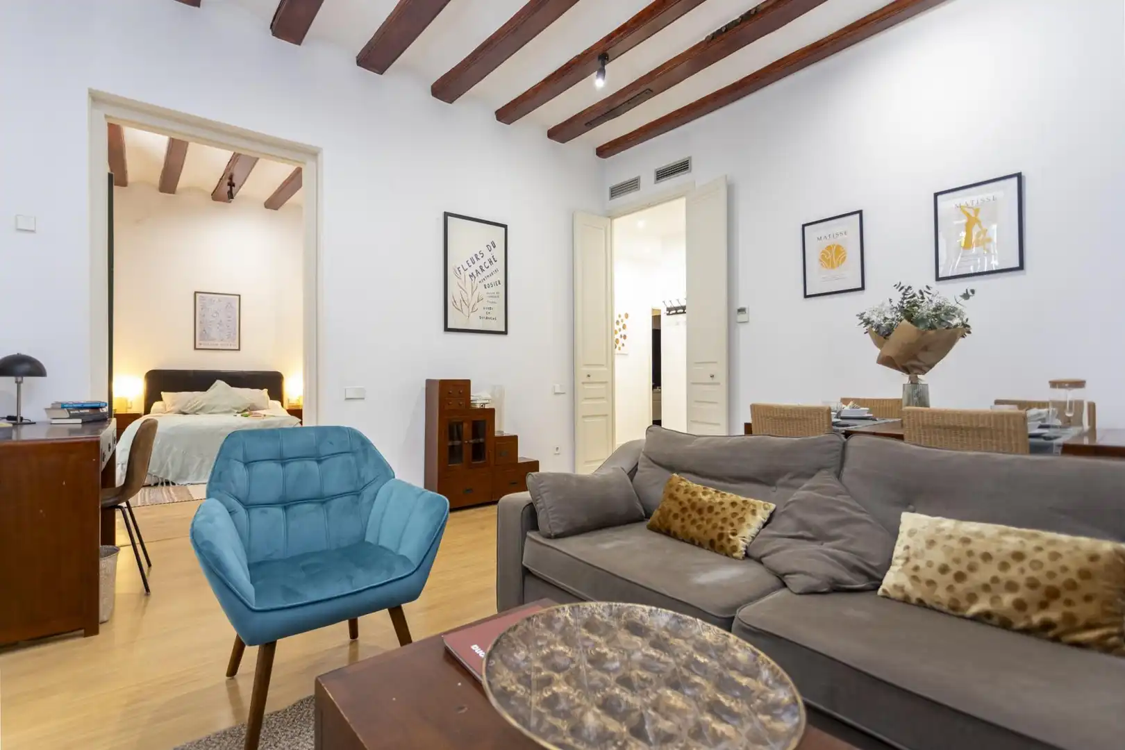 Sala de estar de Piso en venta en Girona con Calefacción y Balcón