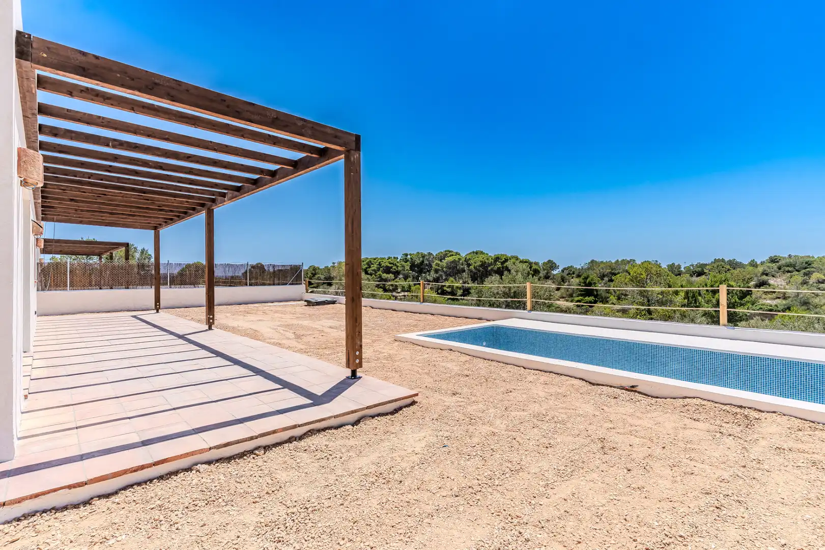 Schwimmbecken von Haus oder Chalet zum Verkauf in L'Ametlla de Mar  mit Klimaanlage, Heizung und Privatgarten