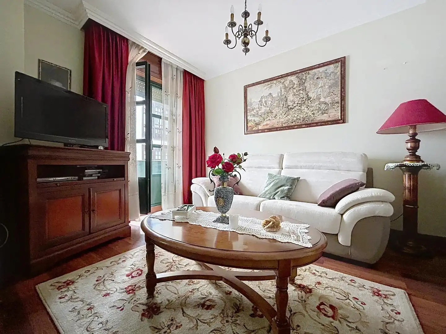 Sala de estar de Piso en venta en Padrón con Calefacción, Terraza y Balcón