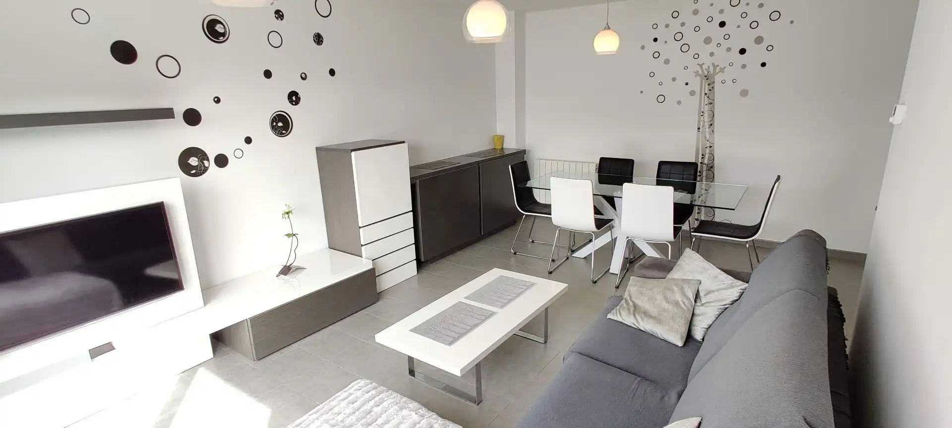 Living room of Flat for rent in Torrefarrera  with Furnished