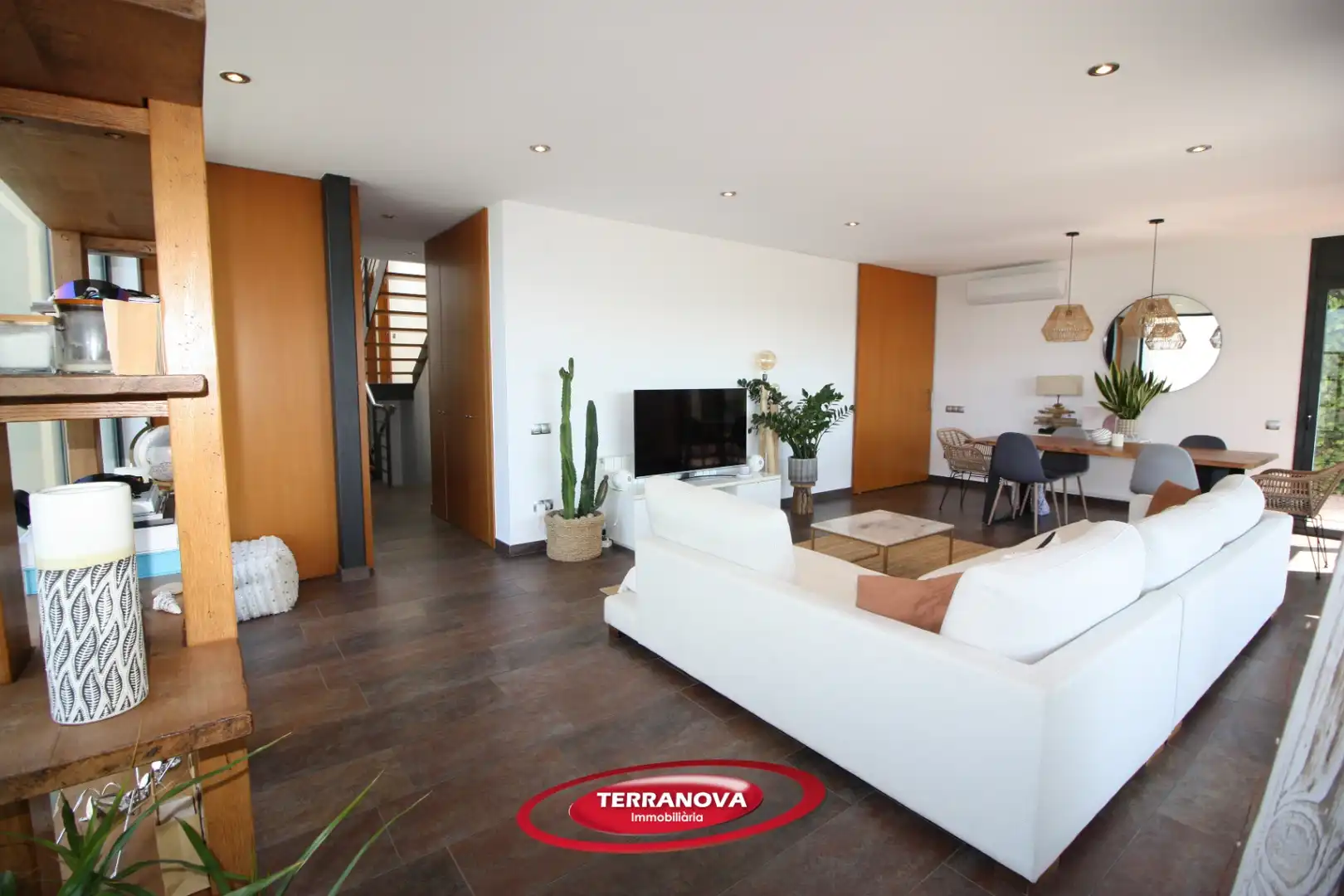 Sala d'estar de Casa o xalet en venda en L'Ametlla del Vallès amb Aire condicionat, Calefacció i Jardí privat
