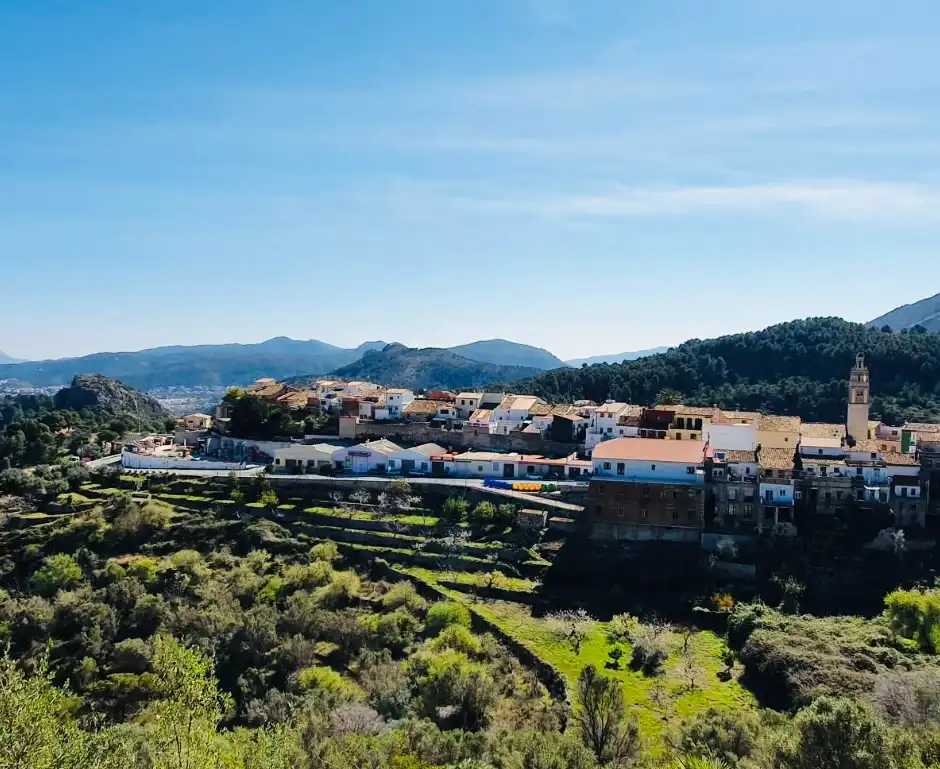 Exterior view of Houses for sale in La Vall de Laguar  with Air Conditioner, Heating and Private garden