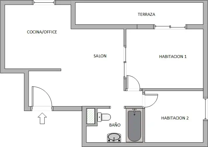 Piso en venta en Donostia - San Sebastián  con Calefacción, Terraza y Amueblado