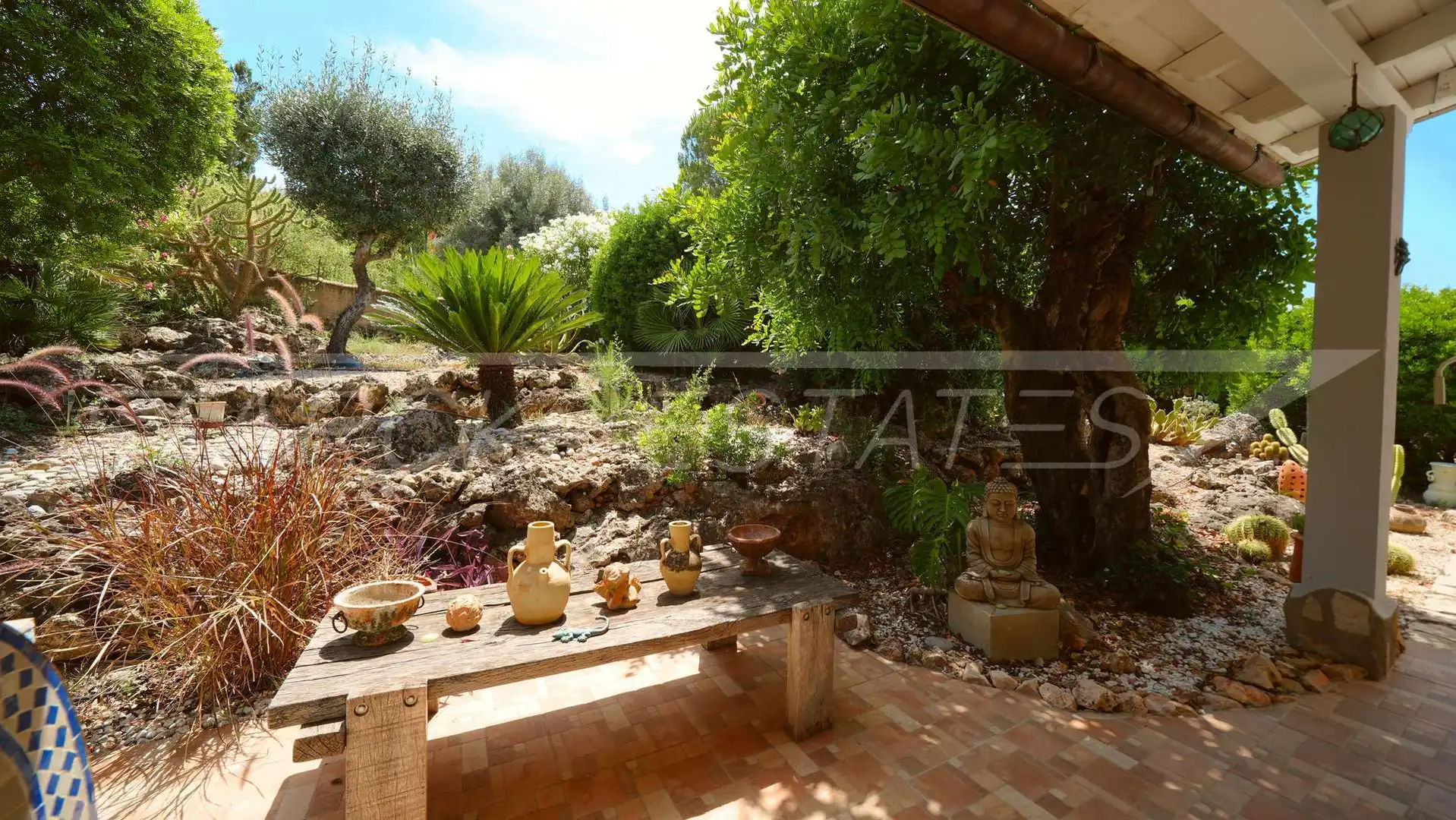Garden of Houses for sale in El Ràfol d'Almúnia  with Air Conditioner, Private garden and Swimming Pool