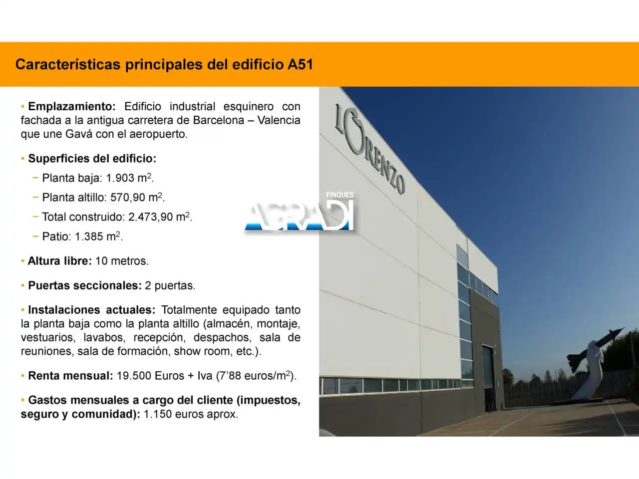 Nau industrial de lloguer en Gavà amb Calefacció i Alarma