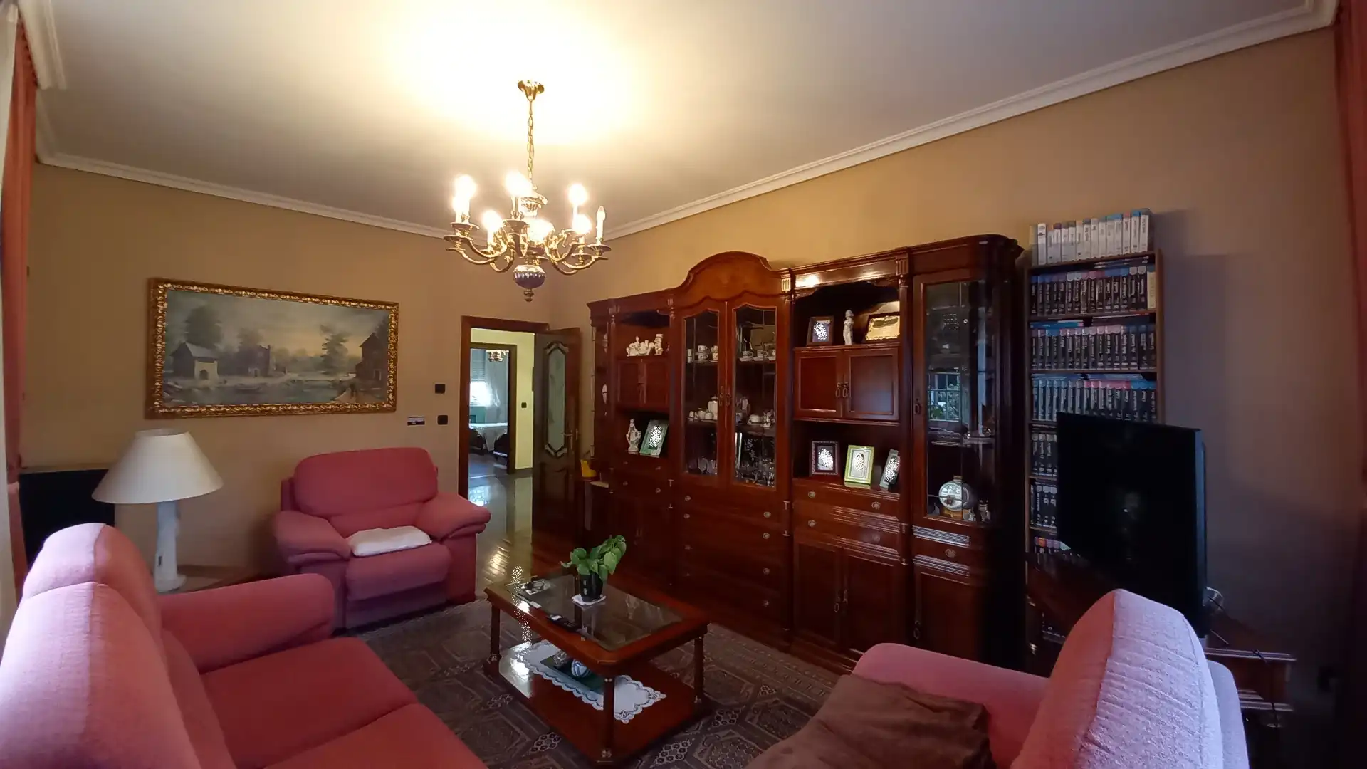Living room of Houses for sale in Castrillón  with Heating, Private garden and Parquet flooring